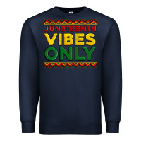 Navy juneteenth vibes only Premium Sweatshirt - Artiststas