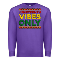 Purple juneteenth vibes only Premium Sweatshirt - Artiststas