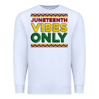 White juneteenth vibes only Premium Sweatshirt - Artiststas