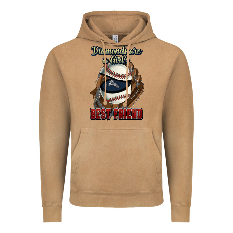 Diamonds Are A Girl's Best Friend Baseball Vintage Hoodie by HowdyJamesFarm | Teevron