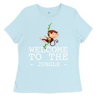 Baby Blue Welcome To The Jungle Ladies Tee - Bettercallsaul