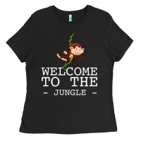 Black Welcome To The Jungle Ladies Tee - Bettercallsaul