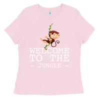 Bubblegum Pink Welcome To The Jungle Ladies Tee - Bettercallsaul