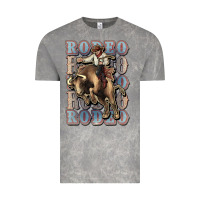 Cloud Rock Rodeo Cowboy bull western Vintage Tee - HowdyJamesFarm