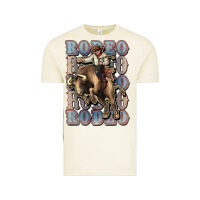 Vintage Arctic Rodeo Cowboy bull western Vintage Tee - HowdyJamesFarm
