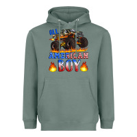 Sage all american boy monster truck Heavyweight Hoodie - Artiststas