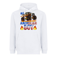 White all american boy monster truck Heavyweight Hoodie - Artiststas