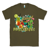 Army Green Midnight Margaritas Classic Tee - texasbilliewilder