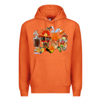 Carrot Firefighter Coffee Cups Premium Hoodie - FaDigitalArtStudio