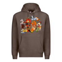 Coffee Firefighter Coffee Cups Premium Hoodie - FaDigitalArtStudio