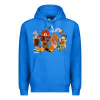 True Royal Firefighter Coffee Cups Premium Hoodie - FaDigitalArtStudio