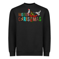 Black Merry christmas cross Heavyweight Sweatshirt - FaDigitalArtStudio