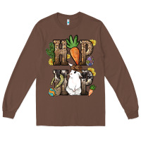 Chestnut Hip hop Easter Bunny Easter Day Long Sleeve Tee - HowdyJamesFarm