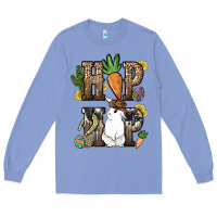 Colony Blue Hip hop Easter Bunny Easter Day Long Sleeve Tee - HowdyJamesFarm