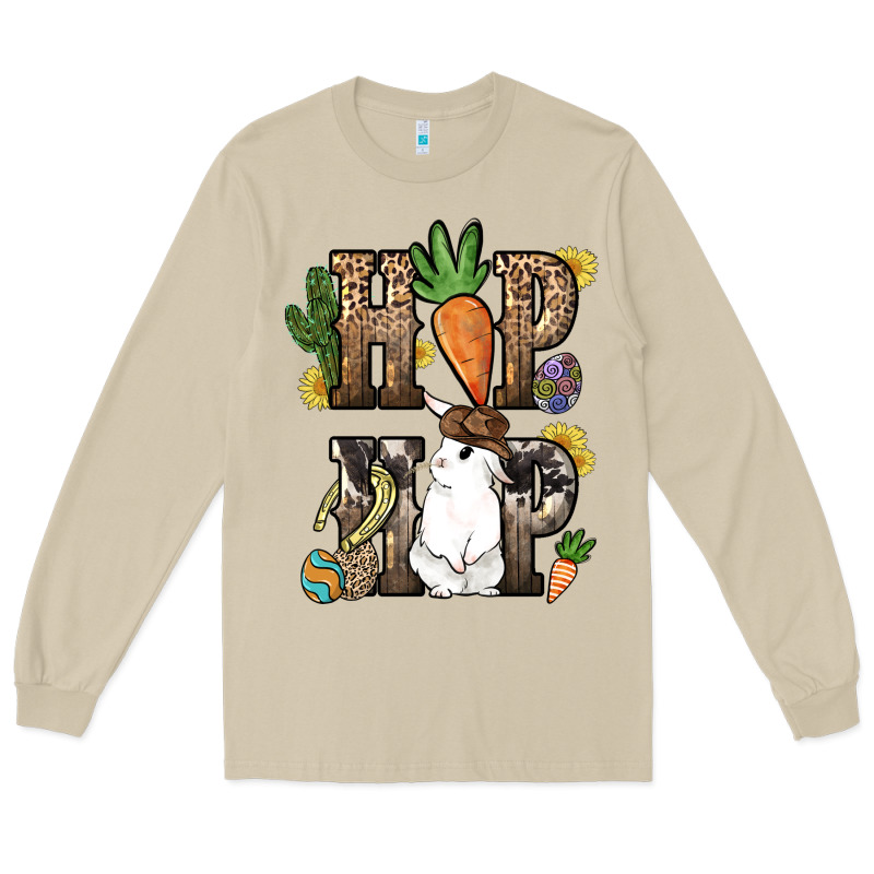Hip Hop Easter Bunny Easter Day Long Sleeve Tee by HowdyJamesFarm | Teevron