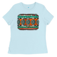 Baby Blue turquoise western background Ladies Tee - Jasminsmagicworld