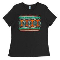 Black turquoise western background Ladies Tee - Jasminsmagicworld