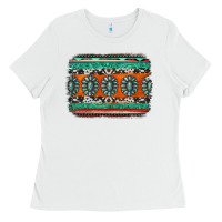 White turquoise western background Ladies Tee - Jasminsmagicworld
