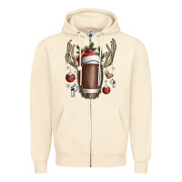 Sandshell christmas football Zipper Hoodie - SublimationCraftShop