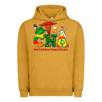 Pigment Peanut Butter cna juneteenth certified nursing assistant Urban Hoodie - AdoDesignShop