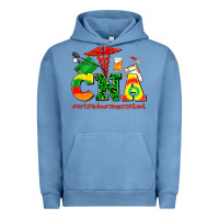 Pigment Pebble Blue cna juneteenth certified nursing assistant Urban Hoodie - AdoDesignShop