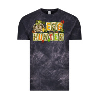 Cloud Black Egg hunter with camouflage plate letters Easter Vintage Tee - HowdyJamesFarm