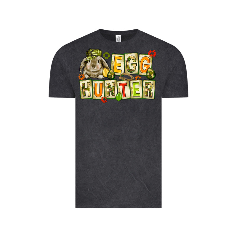Egg Hunter With Camouflage Plate Letters Easter Vintage Tee by HowdyJamesFarm | Teevron