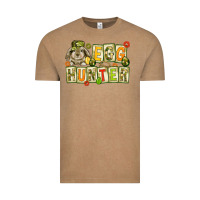 Vintage Coffee Egg hunter with camouflage plate letters Easter Vintage Tee - HowdyJamesFarm
