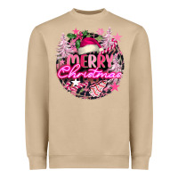 Mushroom pink merry christmas Heavyweight Sweatshirt - FaDigitalArtStudio