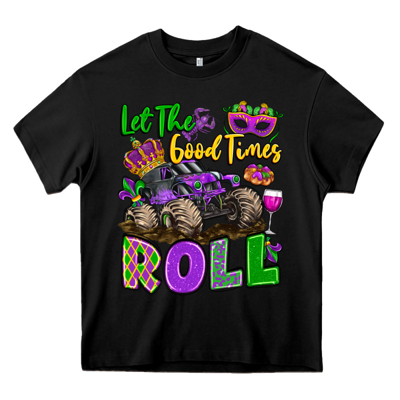 Let The Good Times Roll With Mardi Gras Monster Tr Heavy Core Tee by LillyAllenDesigns | Teevron