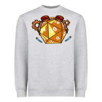 Heather Grey Dnd Artificer Heavyweight Sweatshirt - minhPixels