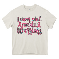 Cream i wear pink for all warriors Heavy Core Tee - JahusDesignShop