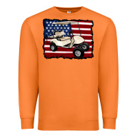 Carrot golf cart american flag Premium Sweatshirt - Artiststas