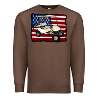 Chestnut golf cart american flag Premium Sweatshirt - Artiststas