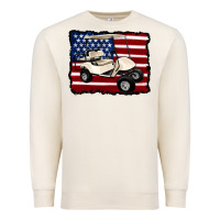 Sandshell golf cart american flag Premium Sweatshirt - Artiststas
