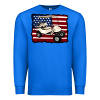 True Royal golf cart american flag Premium Sweatshirt - Artiststas
