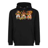 Black fall gnomes pumpkin sunflowers Heavyweight Hoodie - Artiststas