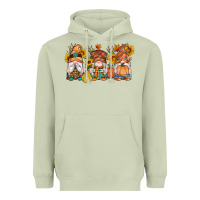 Matcha fall gnomes pumpkin sunflowers Heavyweight Hoodie - Artiststas
