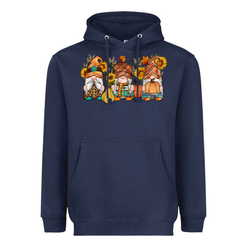 Fall Gnomes Pumpkin Sunflowers Heavyweight Hoodie by Artiststas | Teevron
