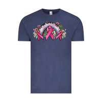 Vintage Denim Cancer ribbon rainbow Cancer Awareness Vintage Tee - HowdyJamesFarm