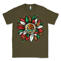 Army Green Mexican Sunflower Classic Tee - texasbilliewilder