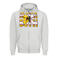 Dove Grey Mama Of Both Zipper Hoodie - CowhideDigitalArt