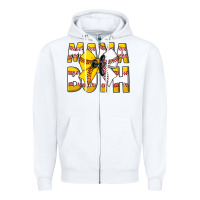 White Mama Of Both Zipper Hoodie - CowhideDigitalArt