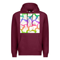 Watercolor Rainbow Cow Seamless Pattern Premium Hoodie | Teevron