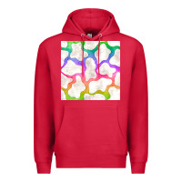 Cardinal watercolor rainbow cow seamless pattern Premium Hoodie - BundleAndBundleShop