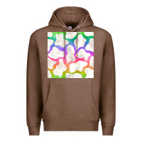 Chestnut watercolor rainbow cow seamless pattern Premium Hoodie - BundleAndBundleShop