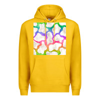 Lemon watercolor rainbow cow seamless pattern Premium Hoodie - BundleAndBundleShop