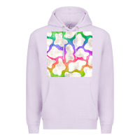 Lilac watercolor rainbow cow seamless pattern Premium Hoodie - BundleAndBundleShop