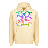 Pina Colada watercolor rainbow cow seamless pattern Premium Hoodie - BundleAndBundleShop