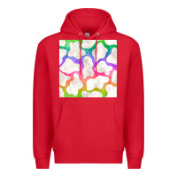 Red watercolor rainbow cow seamless pattern Premium Hoodie - BundleAndBundleShop